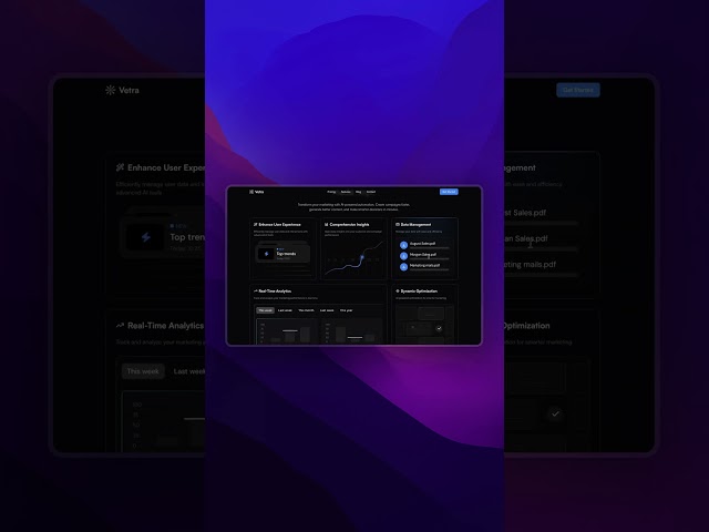 Showcasing Stunning Dark SaaS Landing Page with Nextjs 15, Tailwind CSS, Shadcn UI and Magic UI