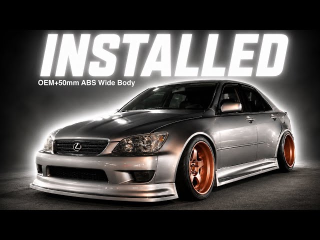Install & reveal, cleanest widebody ever for IS300, the OEM+50mm ABS from FlowStateAutomation & PSM
