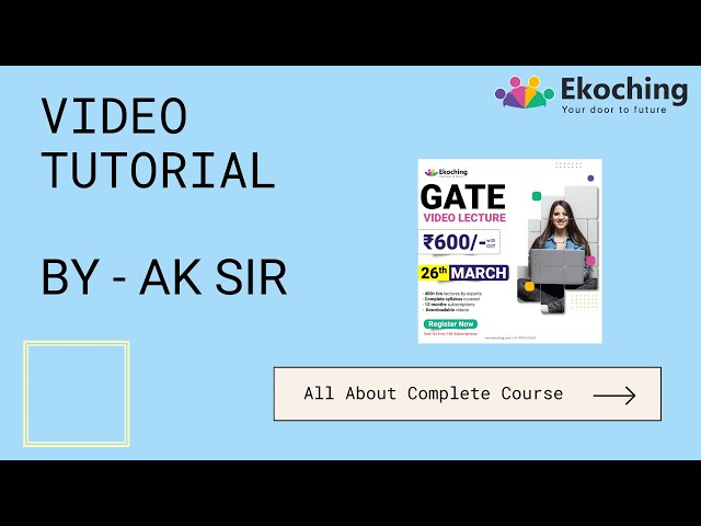 How to access FREE Gate Video Lectures | gate video lectures