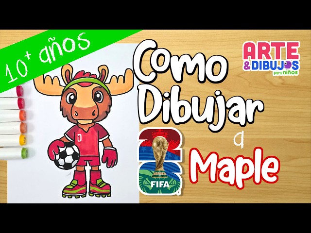 Como dibujar a MAPLE | FIFA 2026 | Mascota de Canada | Arte y Dibujos para Niños
