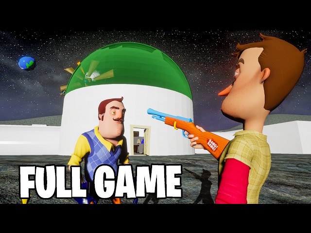 Hello Neighbor BUT on the MOON! (Full Game)