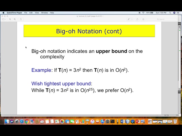 Big O, Big Omega, and Big Theta Notation Lecture / Tutorial  - Part 3
