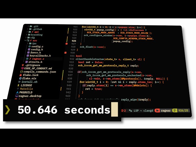 zero to full neovim IDE before vs code opens (any%)