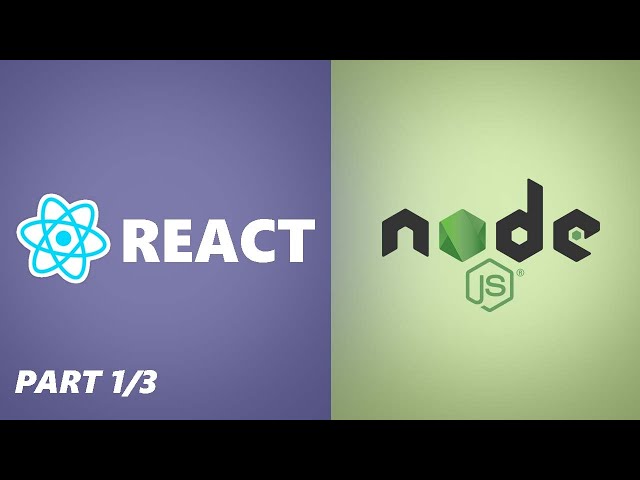 MERN Stack Project - React Node MongoDB Part 1