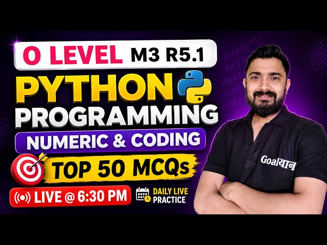 O Level M3 R5 Important Questions | Python marathon for O Level | m3 r5 o level