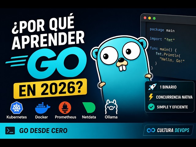 Por qué aprender Go (Golang) en 2026: el lenguaje de la infraestructura