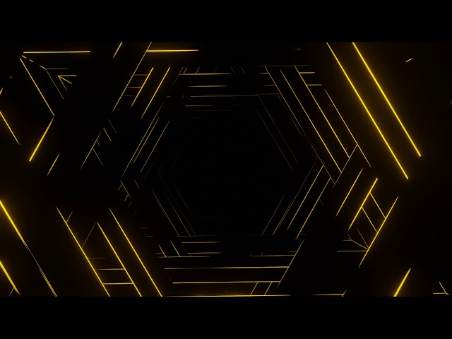 Abstract Neon Light Background Video, Yellow Spinning Motion Background Loop | Free Stock Footage