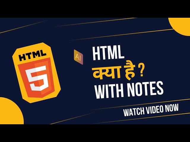 What is HTML in Hindi | Complete Beginner's Guide | #HTML 