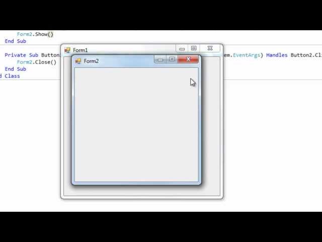 Visual Basic Multiple Forms