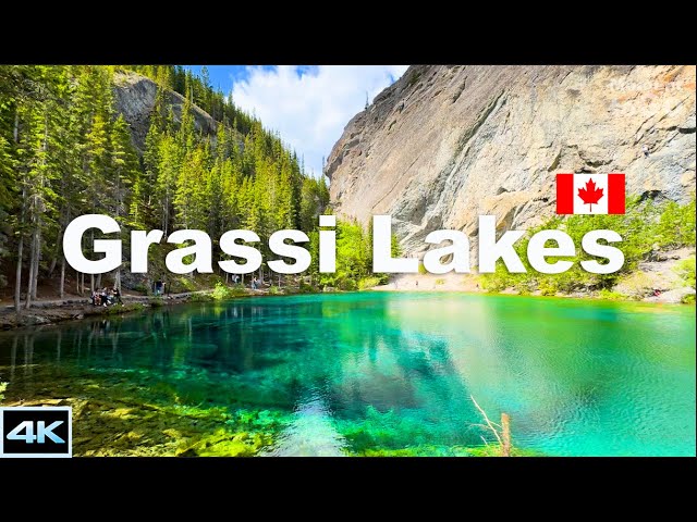 🇨🇦 Beautiful Grassi Lakes Canmore Alberta Canada  | Canada Travel | Canada Nature | 4K Hiking Trail