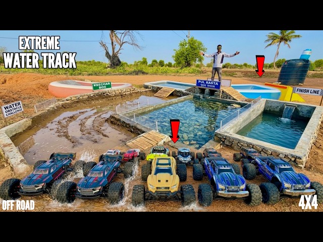RC Giant Monster Car Waterproof Test on Artificial Pool – Chatpat toy tv