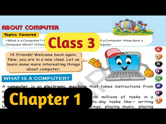 Class 3 Computer chapter 1 About Computer|| Lesson reading/ Army Public School book