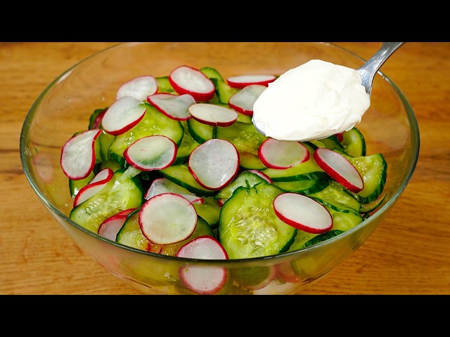 A 5-minute salad that melts belly fat❗️Simple, tasty, and healthy veggie salad.