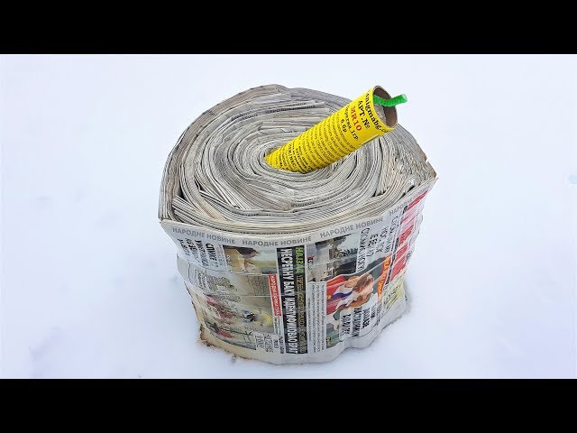 EXPERIMENT 10000 NEWSPAPERS vs FIRECRACKER
