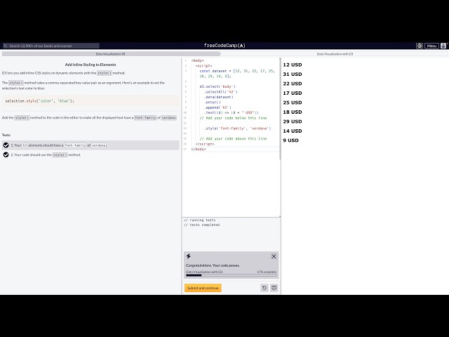 Add Inline Styling to Elements