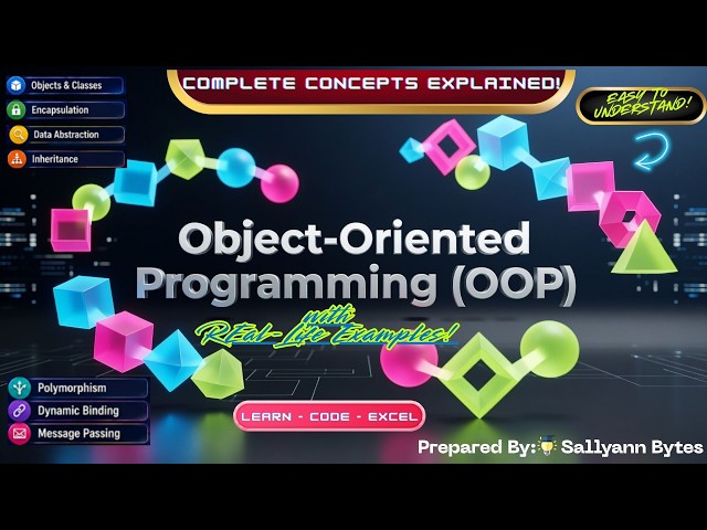 Object-Oriented Programming (OOP) | Complete Concepts with Real-Life Examples