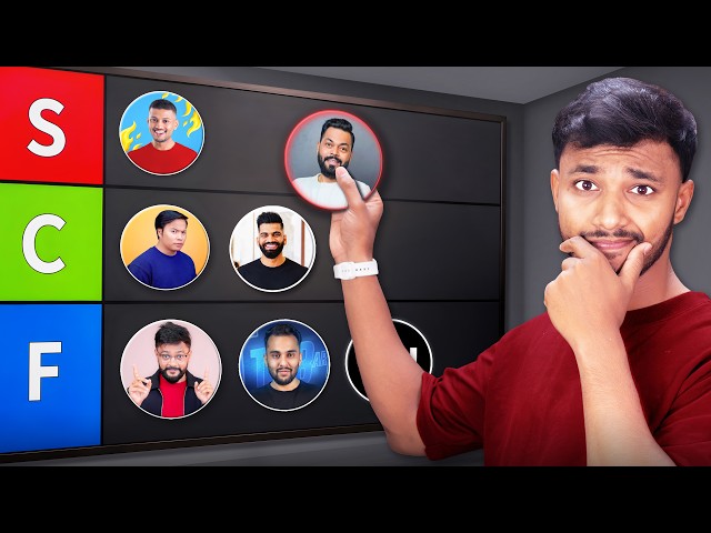 I Ranked India's Biggest Tech YouTubers... Don't Hate Me😢