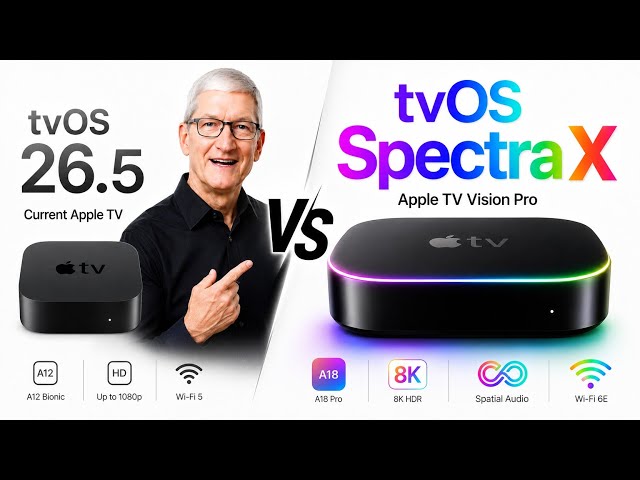 NEW Apple TV Vision Pro Edition — tvOS Spectra X, 8K AI Cinema Machine & Release Date