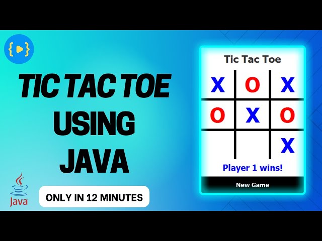 Tic Tac Toe Game using Java Full Project