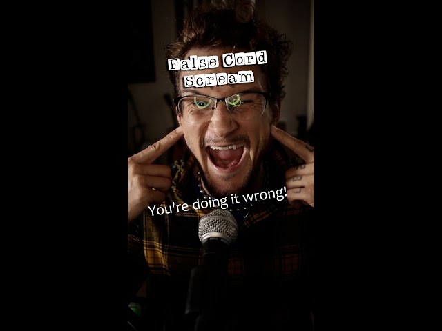 How To ACTUALLY False Cord Scream | #shorts #vocalcoach #metal