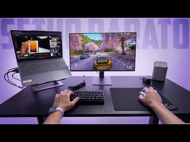 Montei um SETUP GAMER de BOM e BARATO com NOTEBOOK