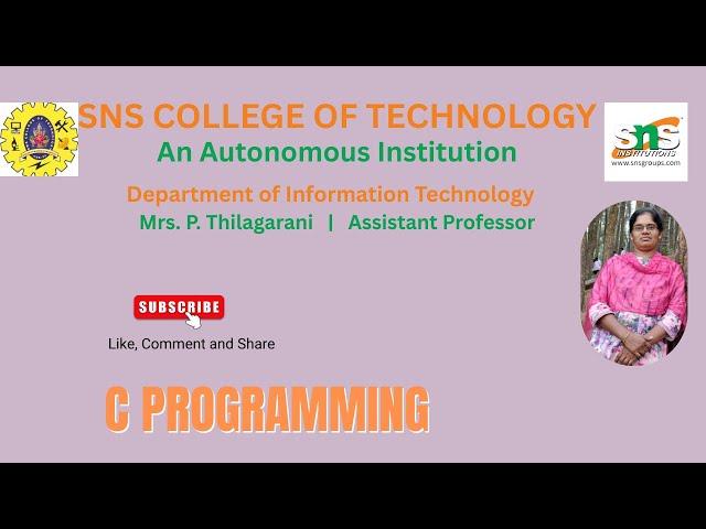Binary Trees Traversals | C Programming and Data Structures | SNS Institutions