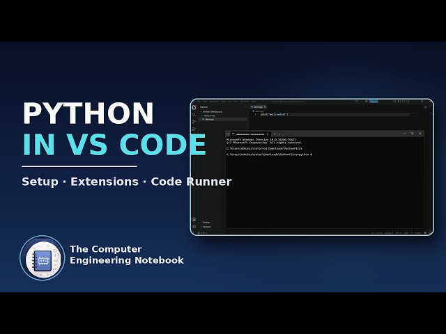 Setup Python in VS Code: Run from Command Prompt vs Code Runner Extension