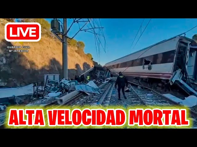 🔴DIRECTO ULTIMO MOMENTO!: ACCIDENTE FATAL AL DESCARRILAR UN TREN DE ALTA VELOCIDAD EN ESPAÑA ⚠️