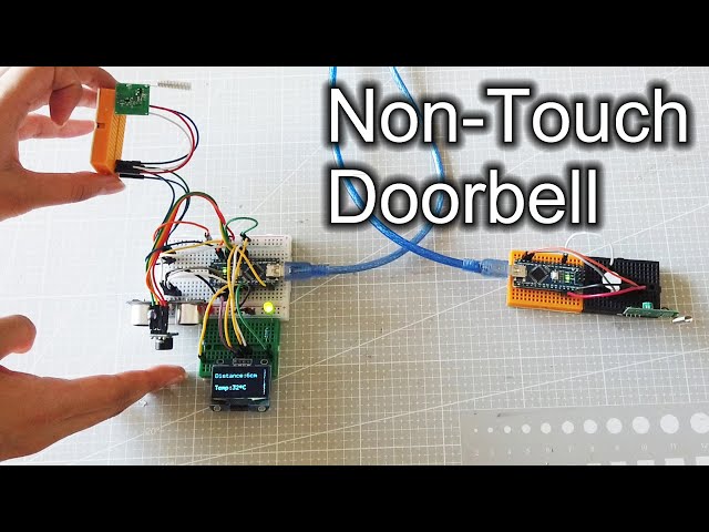 How to Make a Non-Touch Doorbell, Body Temperature Detection, GY-906, 433MHz using Arduino