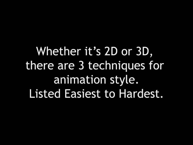 The 3 Animation Techniques - Frank Stringini Explanation