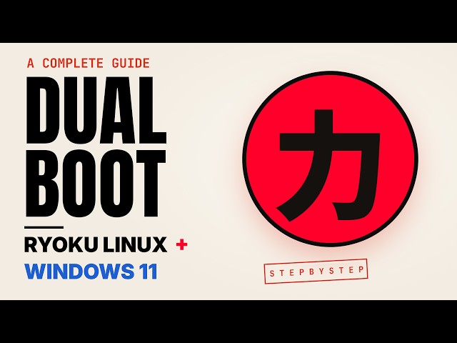 How to Dual Boot RYOKU LINUX & WINDOWS  11 on One Drive (Full Install Guide)