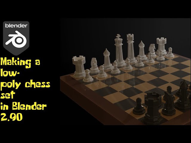 Making a low-poly Chess Set in Blender 2.90 Part-2, Texturing