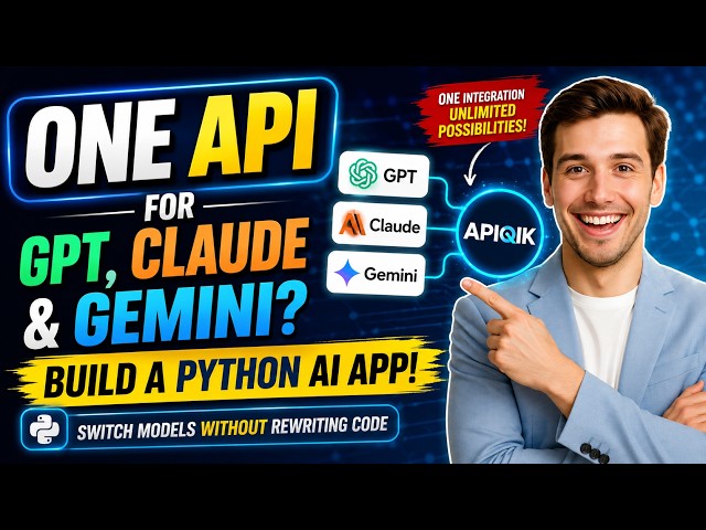 One API for GPT, Claude & Gemini? Build a Python AI App with APIQIK (Completely Free Tutorial)