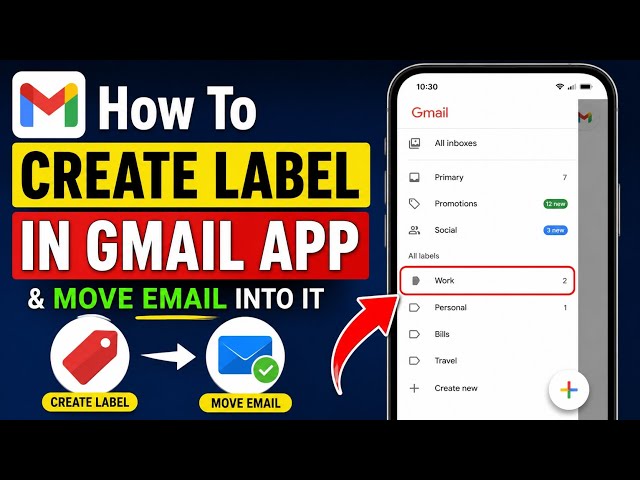 How To Create Label In Gmail App & Move Emails