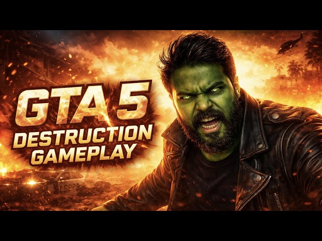 GTA 5 Full Chaos and Destruction Gameplay live Hulk Part-11 #live #livestream #shortsfeed #gaming