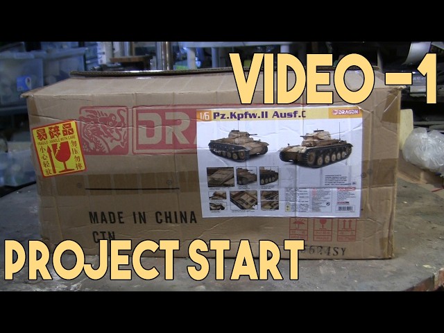 Dragon 1/6th scale German Panzer II Ausf.C video #1 (project start)