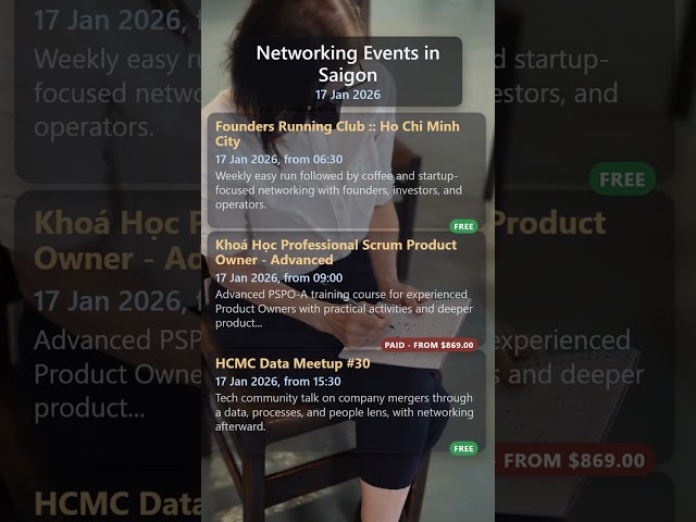 Networking events in Saigon