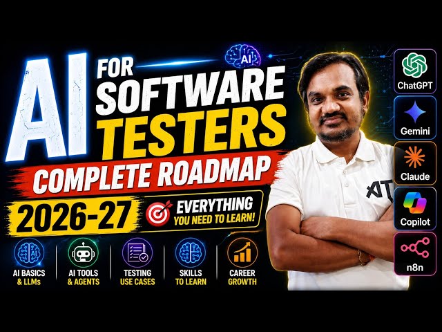 AI for Software Testers – Complete Roadmap 2026  Everything You Need to Learn