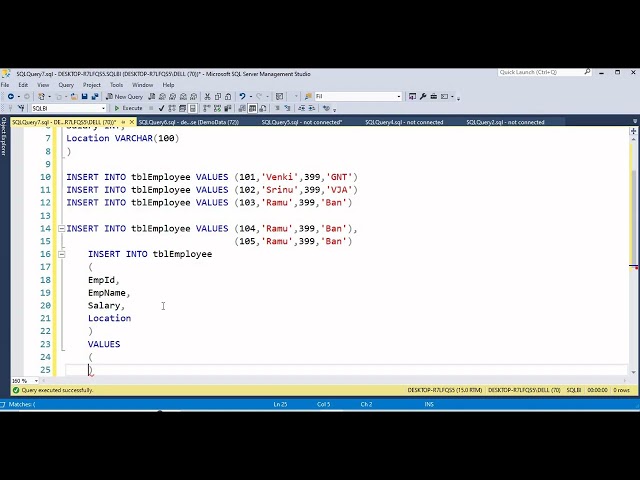 Understand about How to Create the Table using SQL Server Development