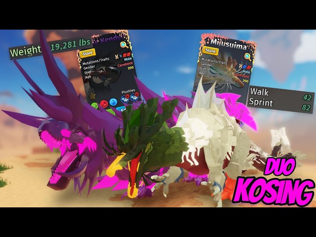 Battle Kendyll & Mijusuima duo | Full Power | Creatures of Sonaria | Kosing, PvP