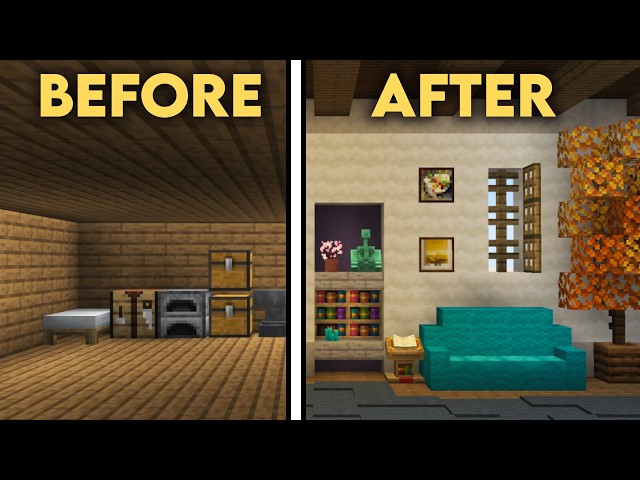 How To Build INTERIORS in Minecraft Like a PRO!