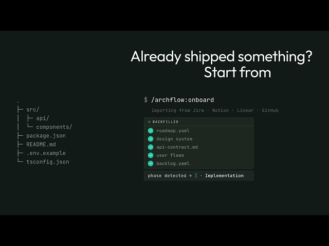Archflow: Turn Claude Code into a structured development team