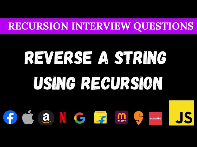 Reverse a String using Recursion in JavaScript | Step-by-Step Tutorial