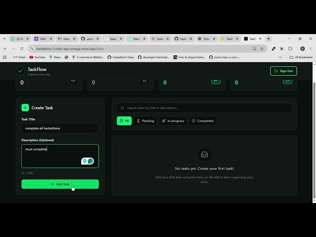 TaskFlow – Hackathon-02 Phase II | Full-Stack Todo Web App (Next.js, FastAPI, PostgreSQL)