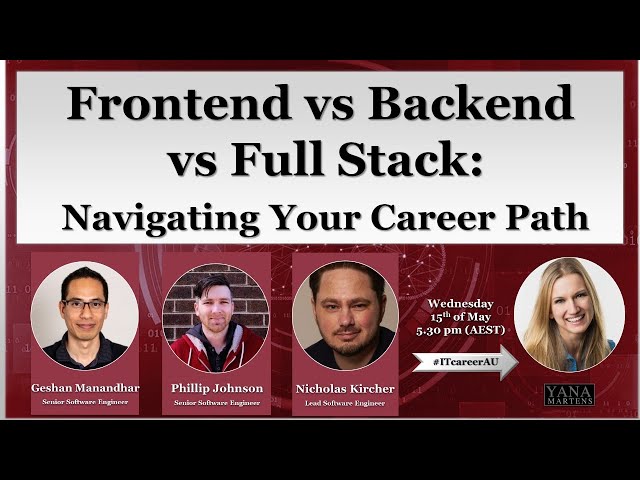 Frontend vs Backend vs Full Stack: Navigating Your Career Path