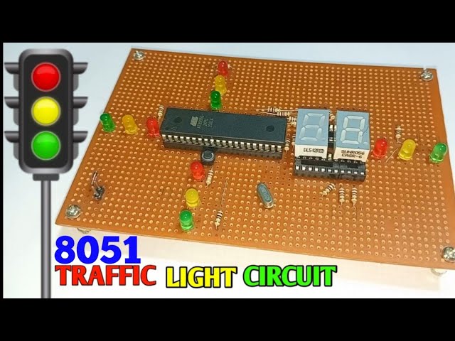 Traffic Light Circuit Using | 8051 IC | Zero Electronics