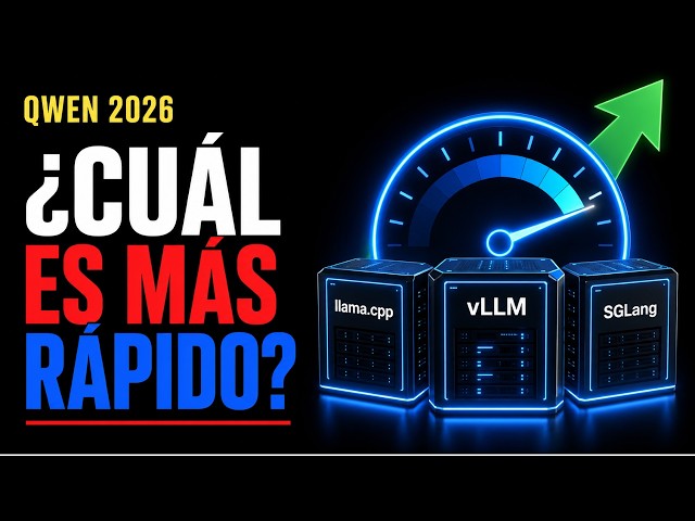 llama.cpp vs vLLM vs SGLang: ¿Cuál Ejecuta Qwen Más Rápido? (Benchmarks Reales 2026)