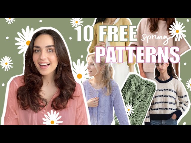 10 Free Knitting Patterns For Spring | Woozy by Céline