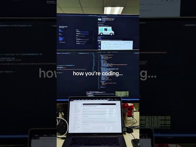 Office vs. beach bliss! 🌊 #programming #codinglife #developer #techtok #coding #engine #thejake111