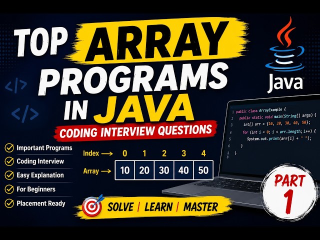 Top Array Programs in Java | Coding Interview Questions